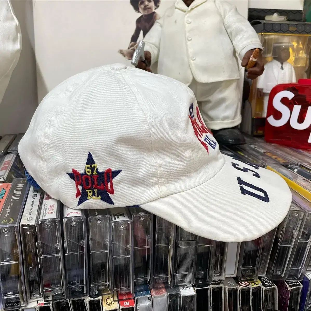 90s polo rl67 usa cap 폴로스포츠 made in usa