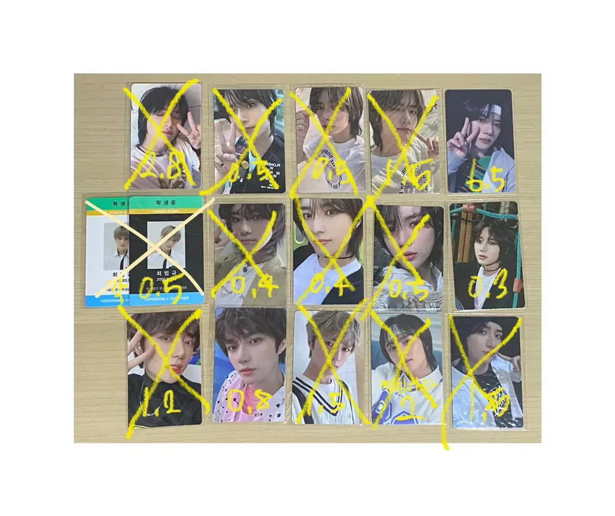 txt beomgyu photocard wts ld Japan Pooley Volcok Alpo Student ID pre-order benefit Powerstation