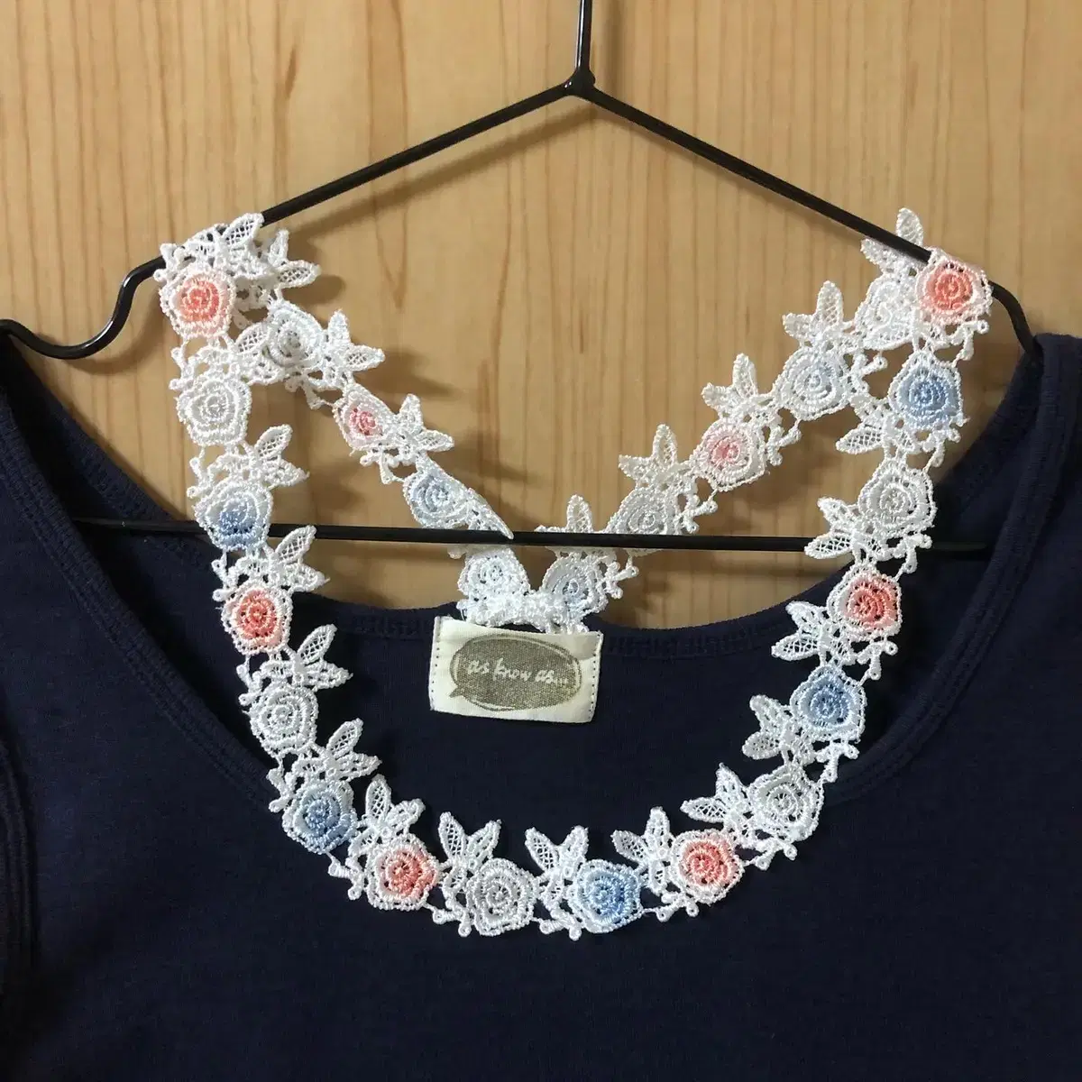 Vintage flower navy candy sleeveless