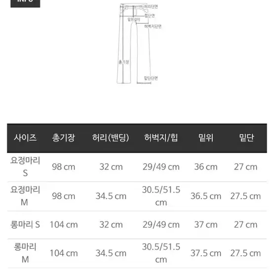 마리마켓 주구장창팬츠-새상품