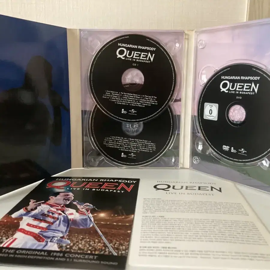 퀸 Queen-헝가리언랩소디 라이브 디럭스에디션2cd+1Dvd