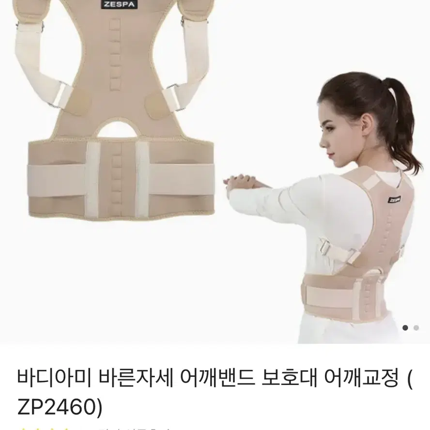 제스파 바른자세 어깨밴드 보호대