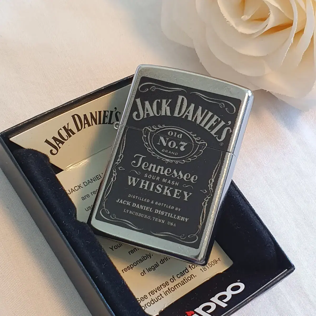 24779 JACK DANIEL'S LABEL 정품 미개봉 새 지포라이터