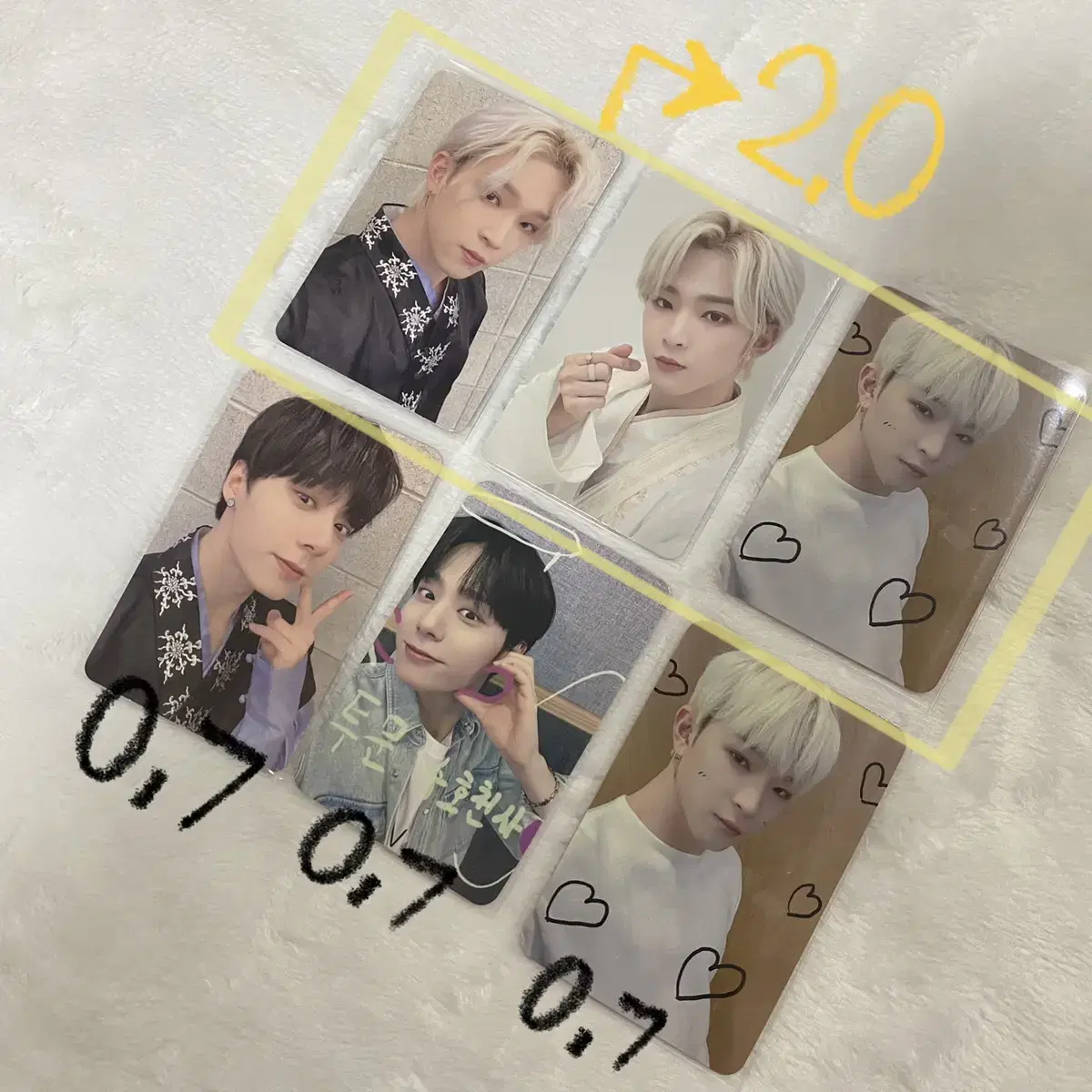 Oneus unreleased photocard price drops