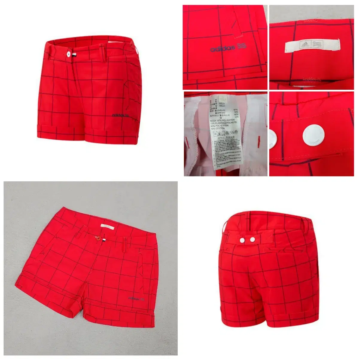 (Genuine) Adidas Team Check Women's Golf Shorts / Shorts / S 26-27