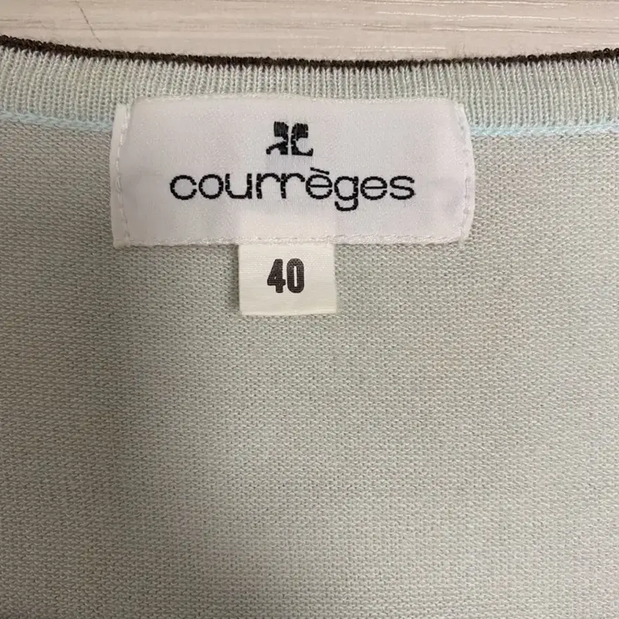 courreges 리본반팔티