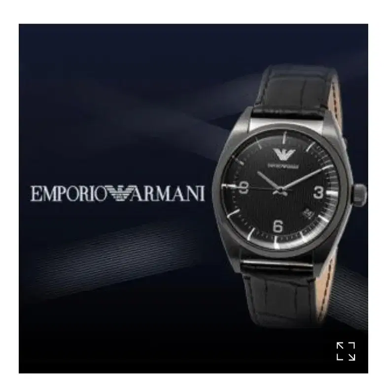 원가 30만원중고알마니 EMPORIOWARMAN AR-0368가죽밴드시계