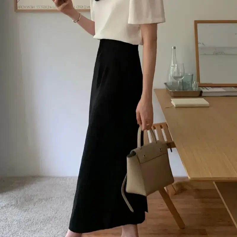 모아빈 Sien Linen skirt s