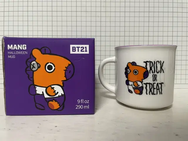 방탄소년단 BT21 제이홉 정호석 망 mang 할로윈 머그컵