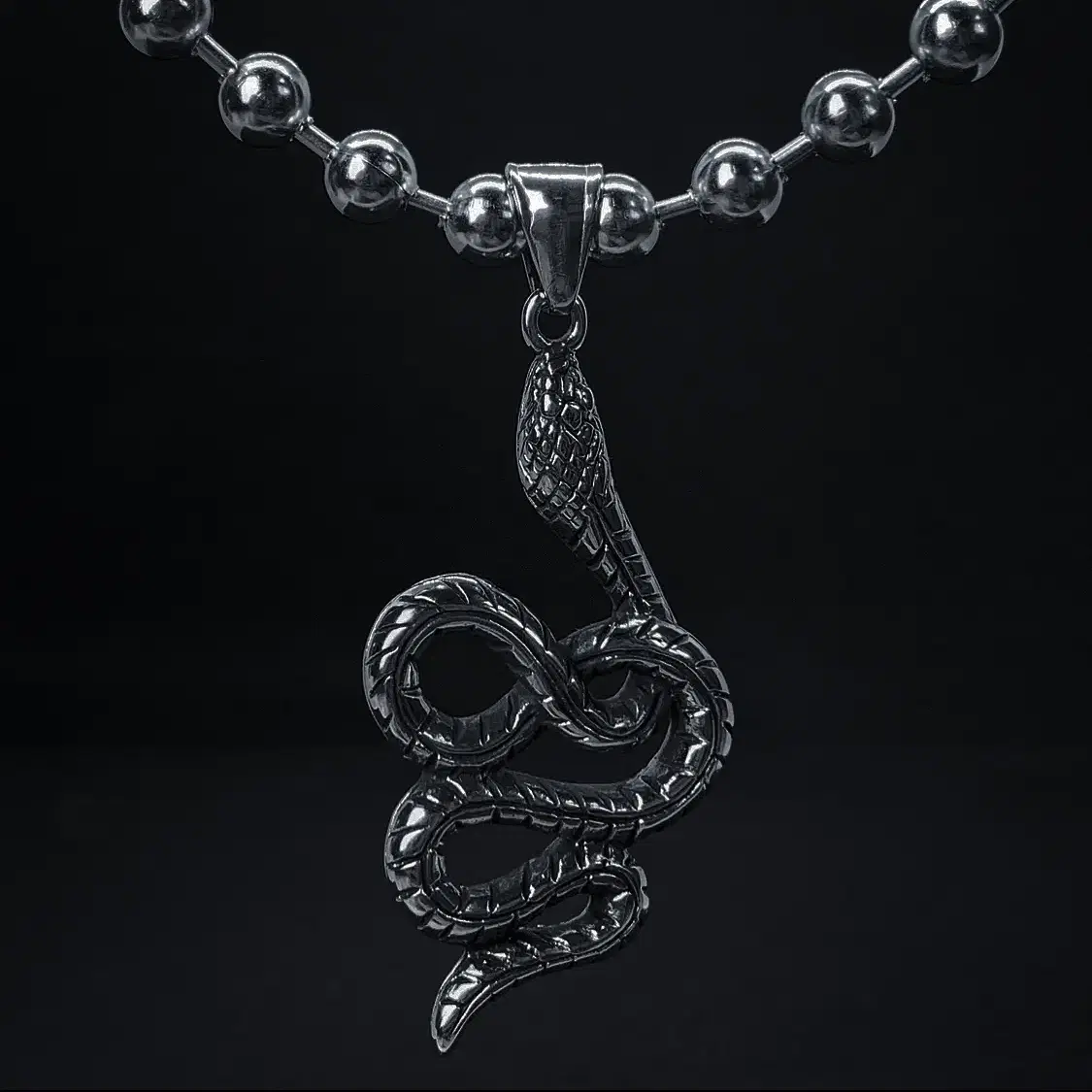 Ball chain snake no.1 necklace