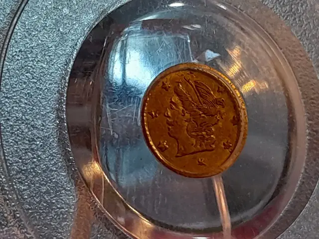 1868년 발행,주조에러 금화, PCGS - MS61등급 전세계 1개