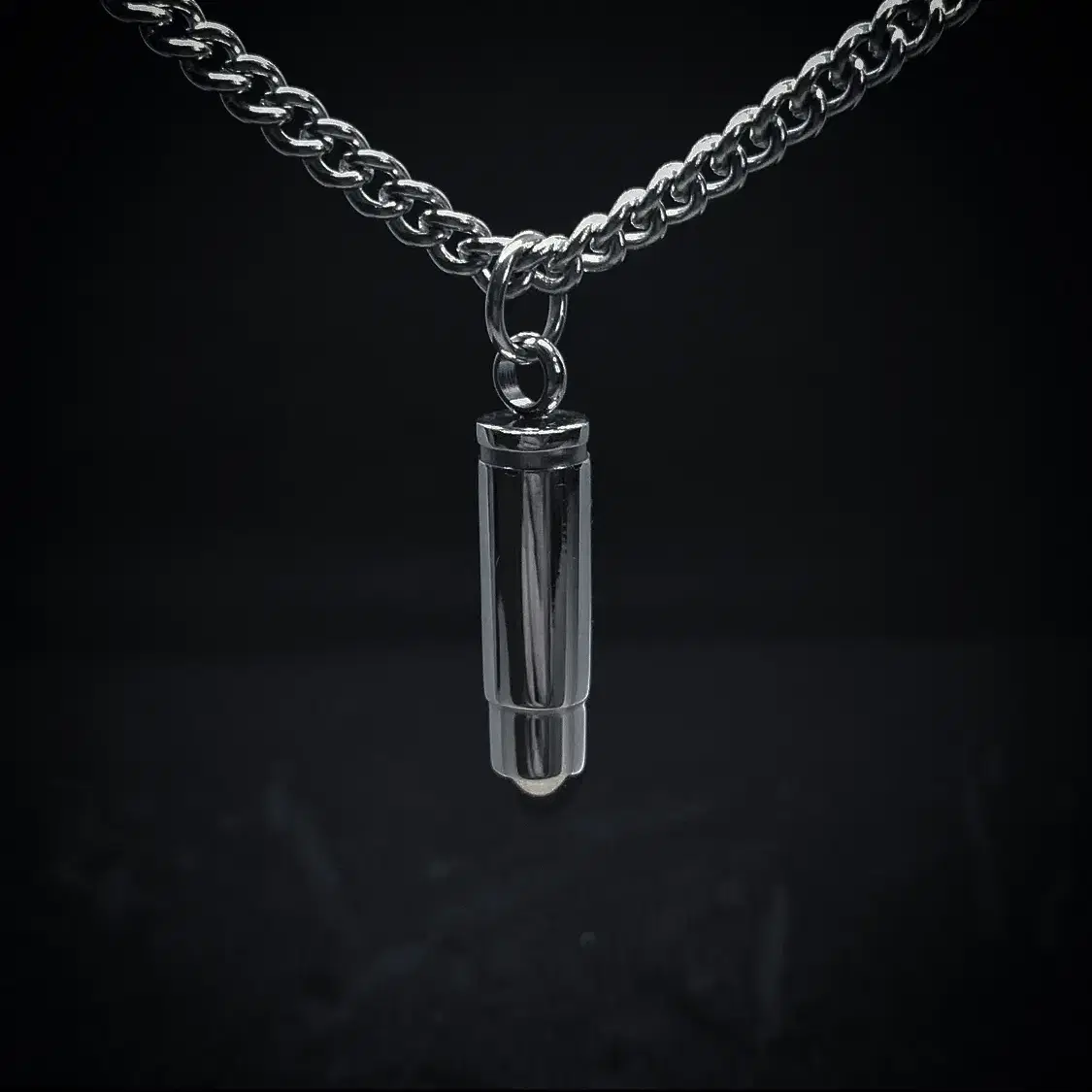 Bullet on the chain necklace