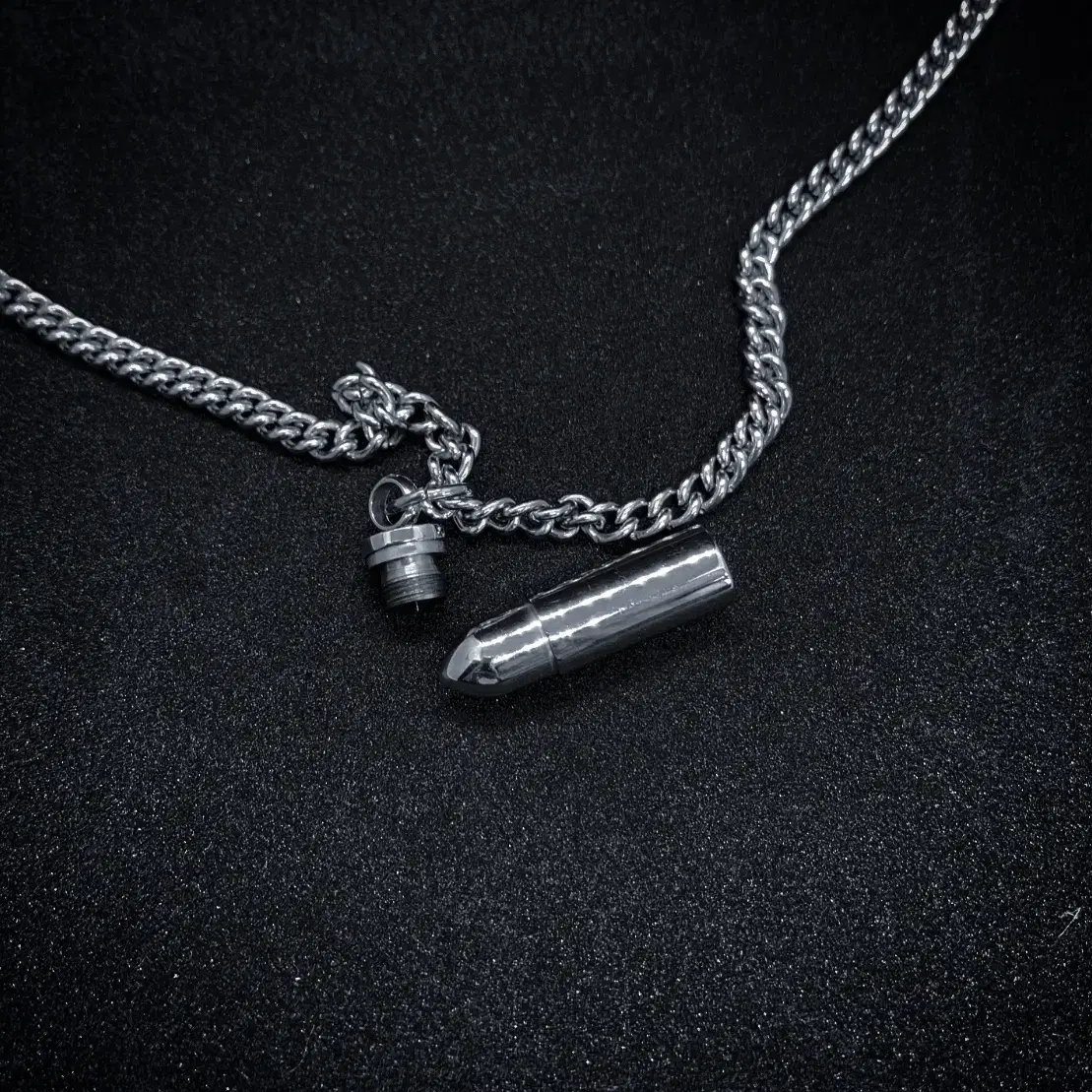 Bullet on the chain necklace