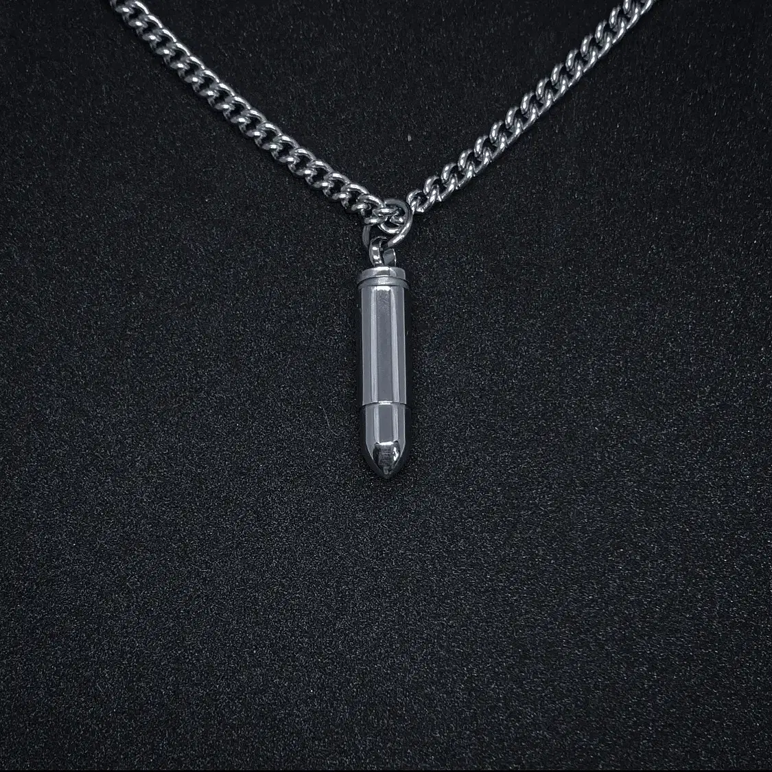 Bullet on the chain necklace