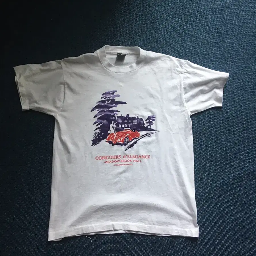 L) (SINGLE STITCH) 90S CAR PRINTING TEE