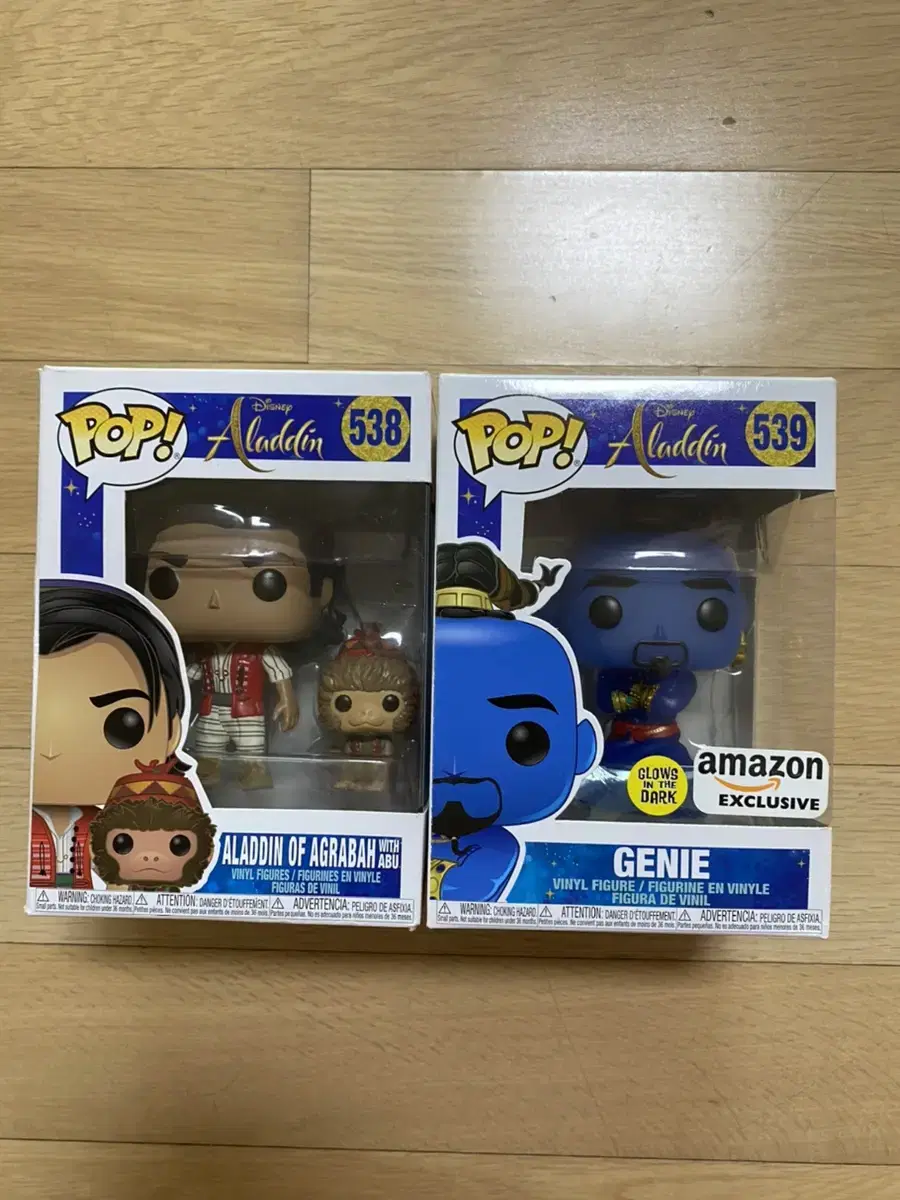 Funko Pop Figures aladin jini Set of 2