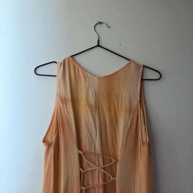 Vintage orange water printing maxi ops