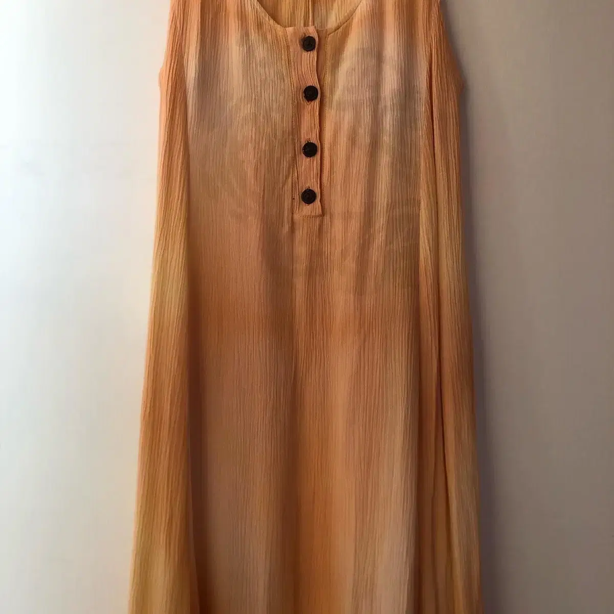 Vintage orange water printing maxi ops