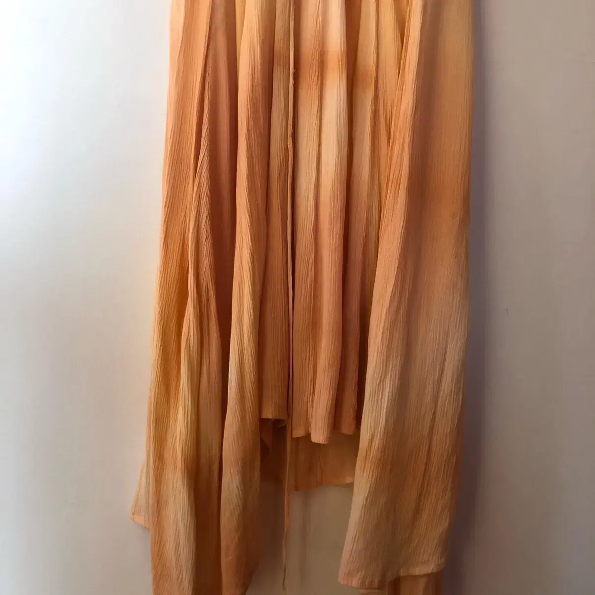 Vintage orange water printing maxi ops