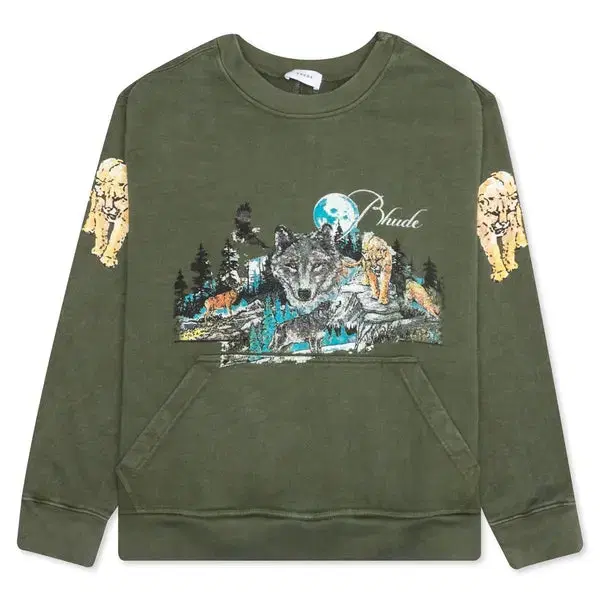 Rhude / wolf in nature sweatshirt / m