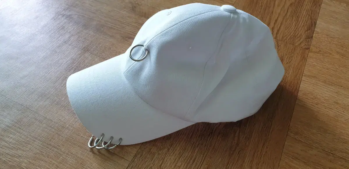 White ball cap