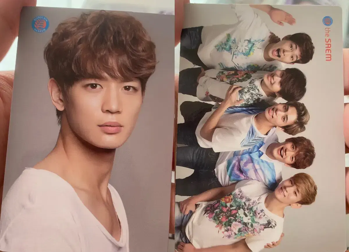 Shinee the Sam minho photocard (double sided)