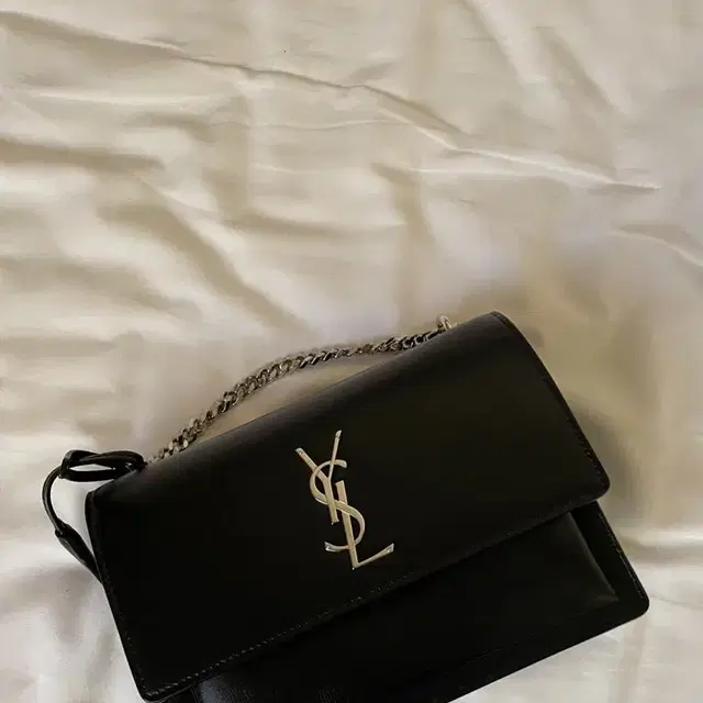 [SAINT LAURENT] 생로랑 선셋백 미디엄 은장