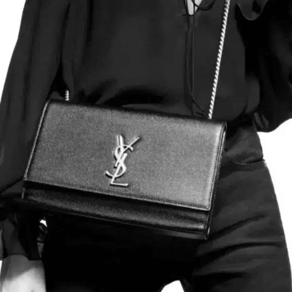 [SAINT LAURENT] 생로랑 선셋백 미디엄 은장