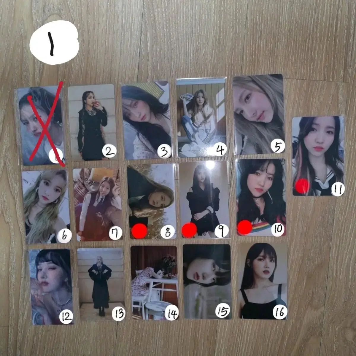 Gfriend viviz photocard wts girlfriend sowon yerin eunha yuju eunbi umji unreleased photocard