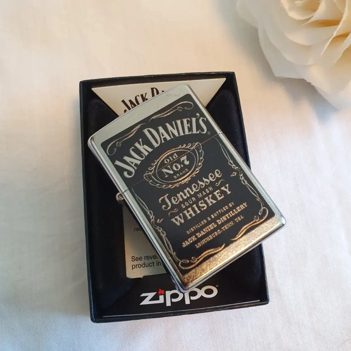 정품 24779 JACK DANIEL'S LABEL 미개봉 새 지포라이터