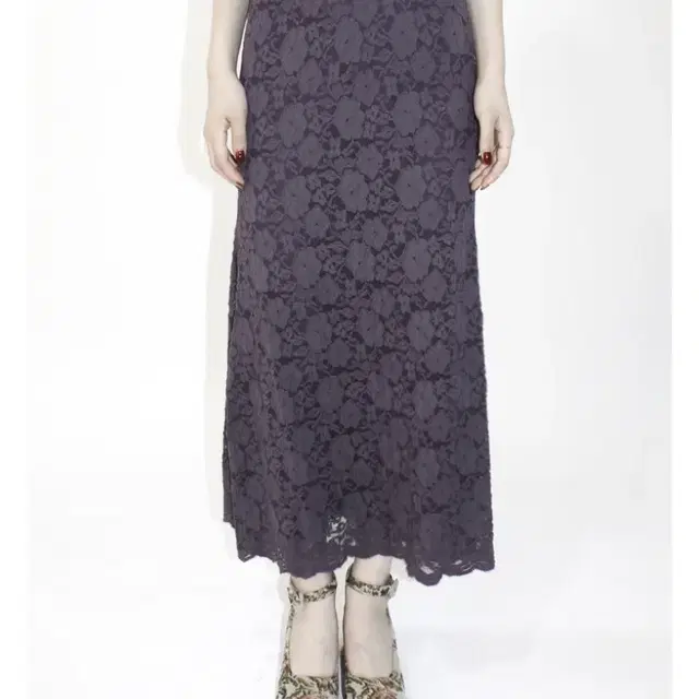 구해요) 쉬이즈미애 스커트 Maxi flower lace skirt