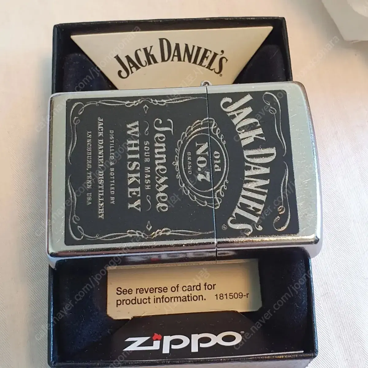 24779 JACK DANIEL'S LABEL 정품 미개봉 새 지포라이터