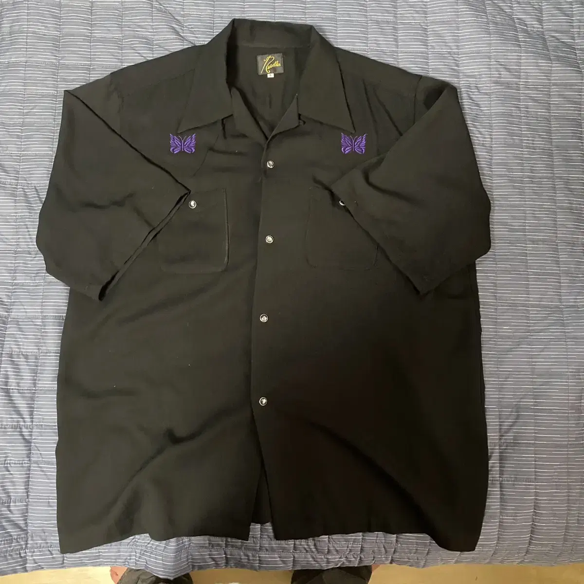 (L) Needles Cowboy One-Up Shirt Black