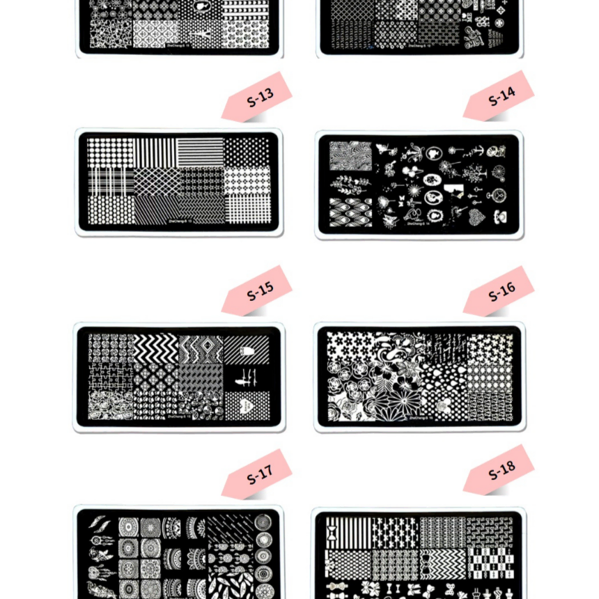 새상품 네일스탬프 스탬핑 이미지 플레이트 (11~20번) 개당 1,500