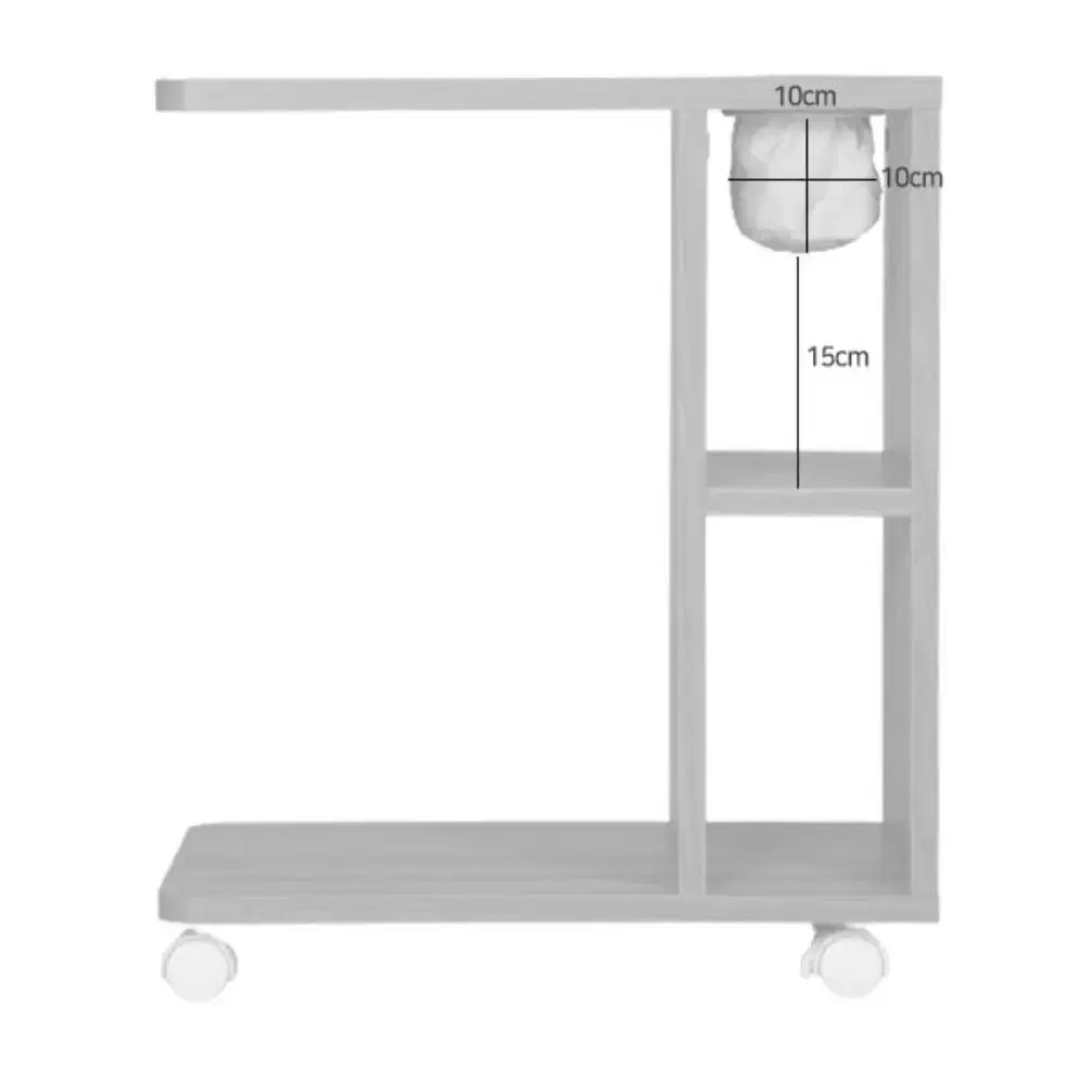 이동식 사이드테이블 협탁 보조테이블 수납 정리 침대 소파