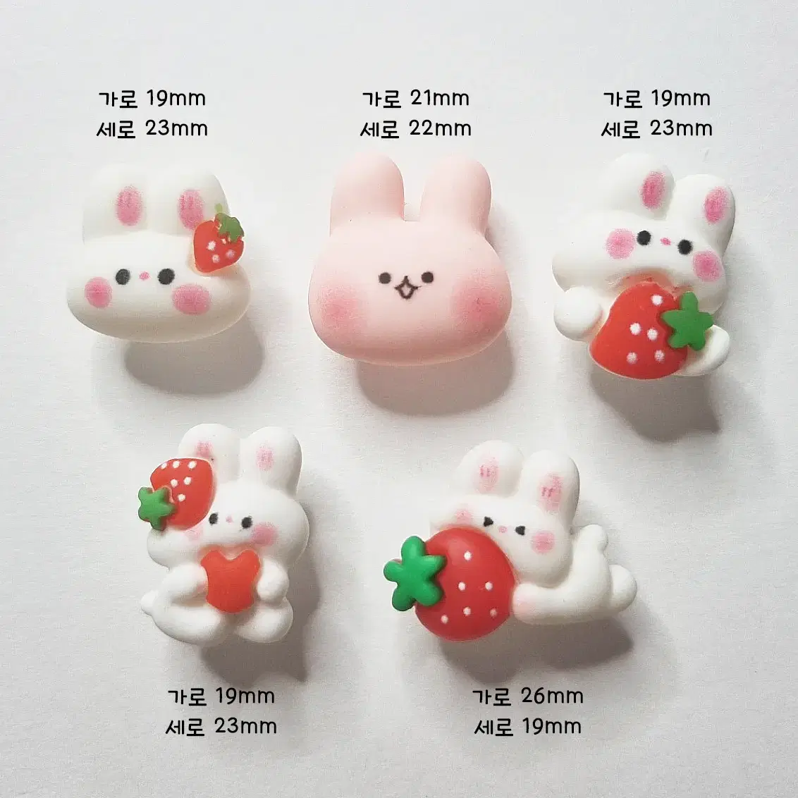 토끼 지비츠세트/크록스 지비츠 5pcs 1set