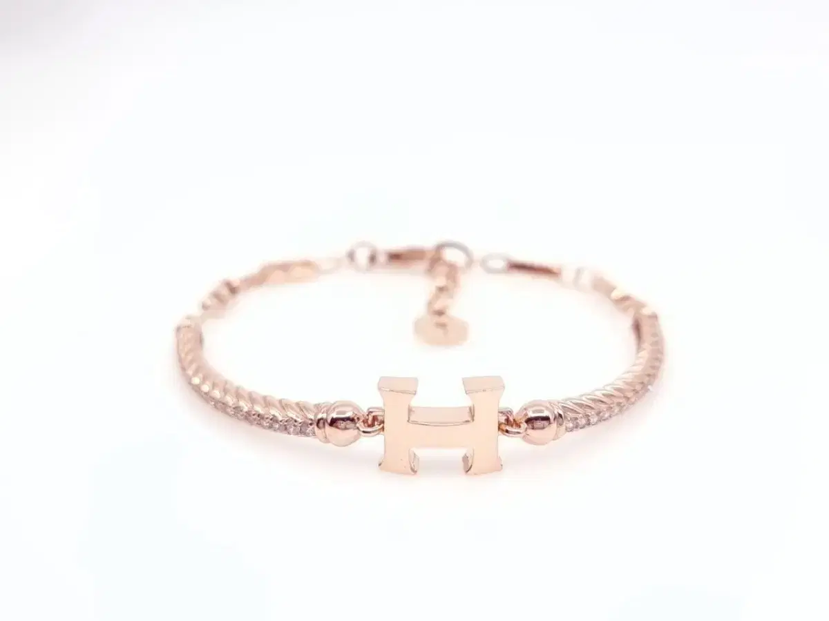 14K H-bracelet (pink gold)