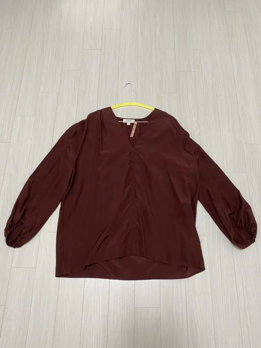 [REDUCED] COS Wine-colored Overfit Blouse 38