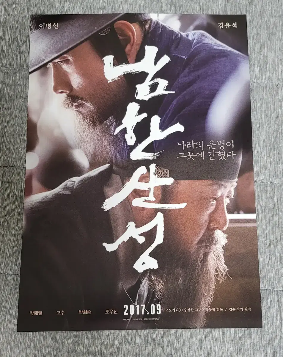 [영화팜플렛] 남한산성 전단지 (2017) 이병헌 김윤석 박해일 고수