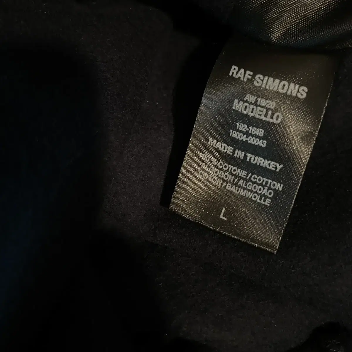 [L] 라프 시몬스 Raf Simons 19AW 일루션 프린팅 후드티