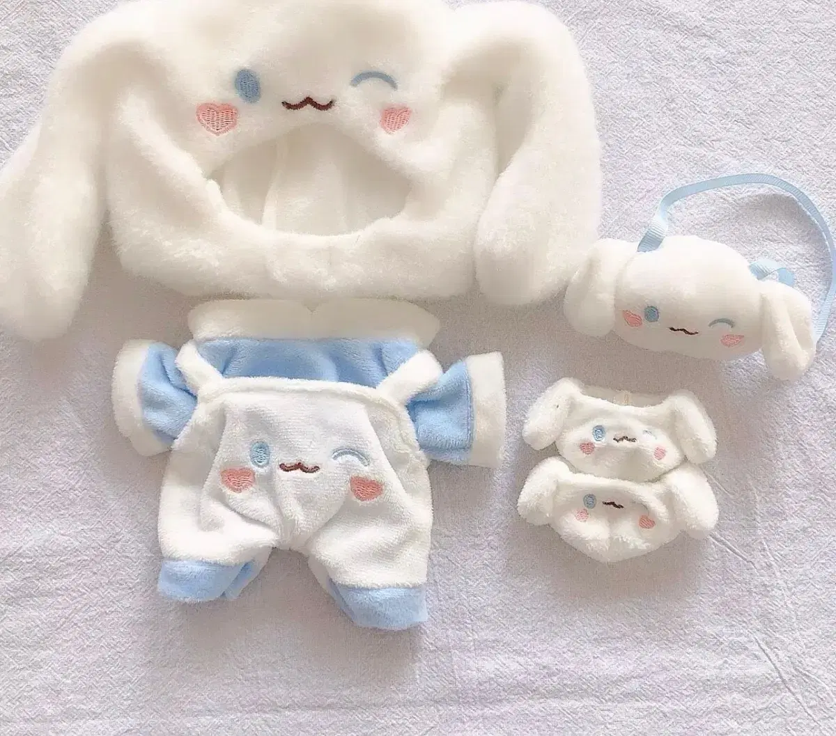 20cm plush doll clothes hat bag full set