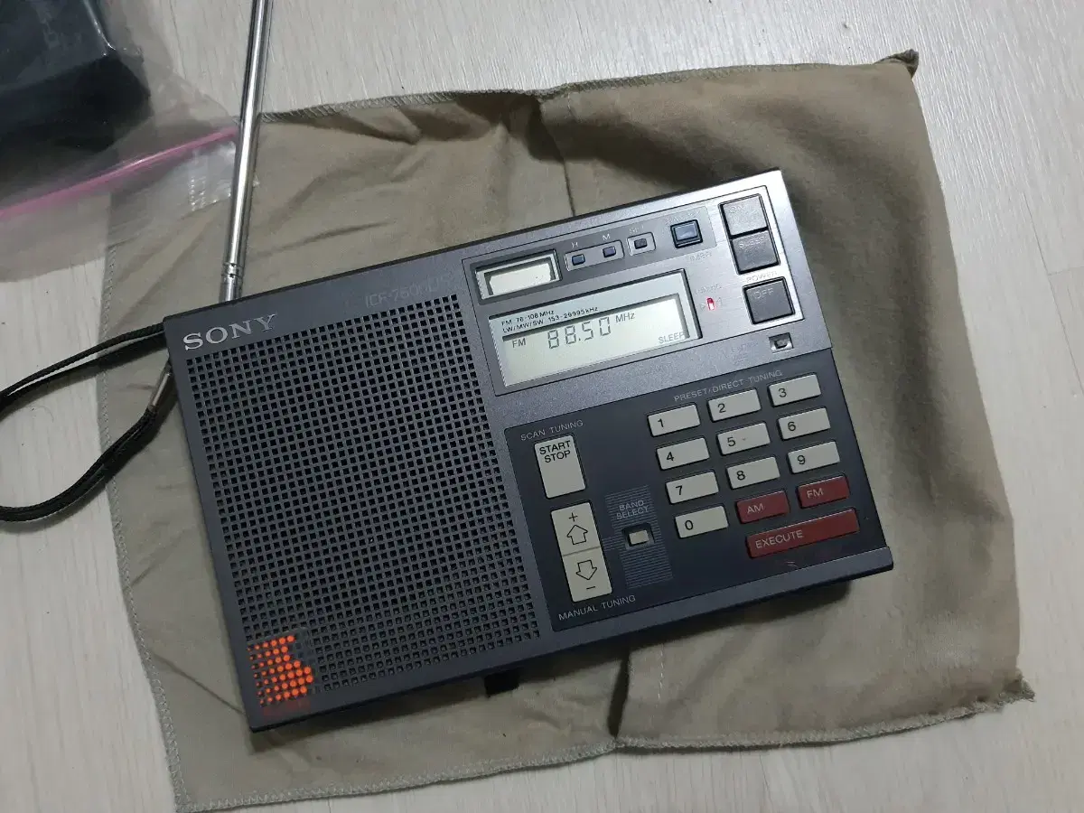 소니 icf-7600ds 라디오