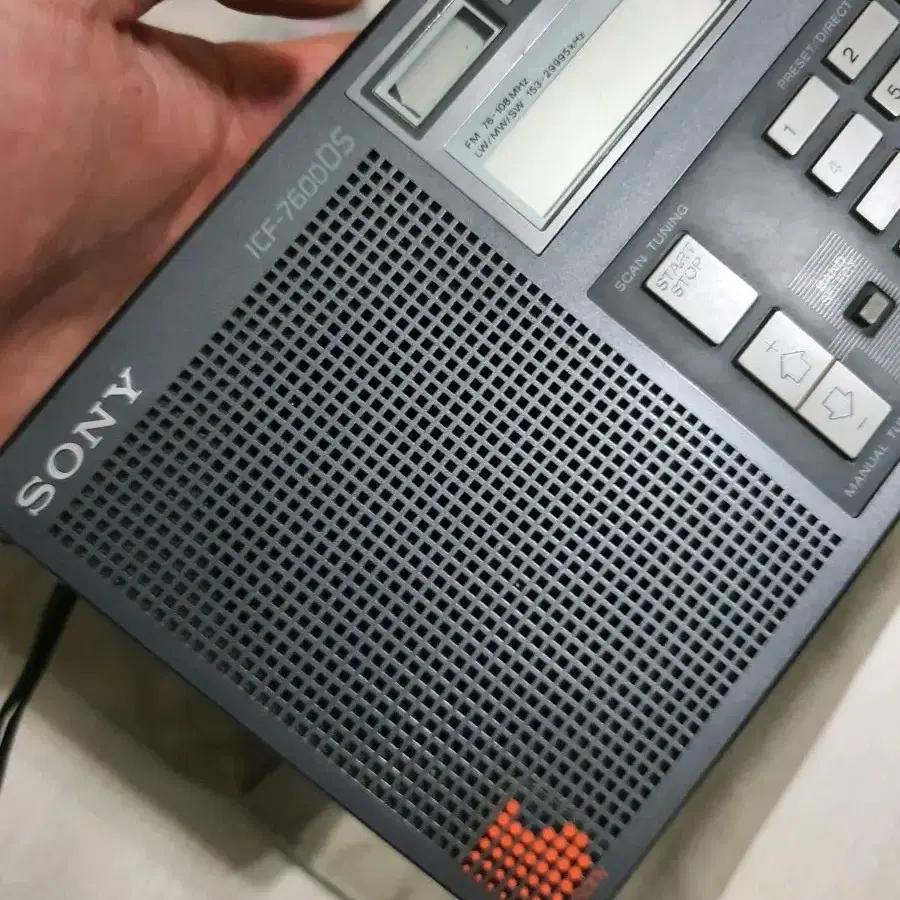 소니 icf-7600ds 라디오