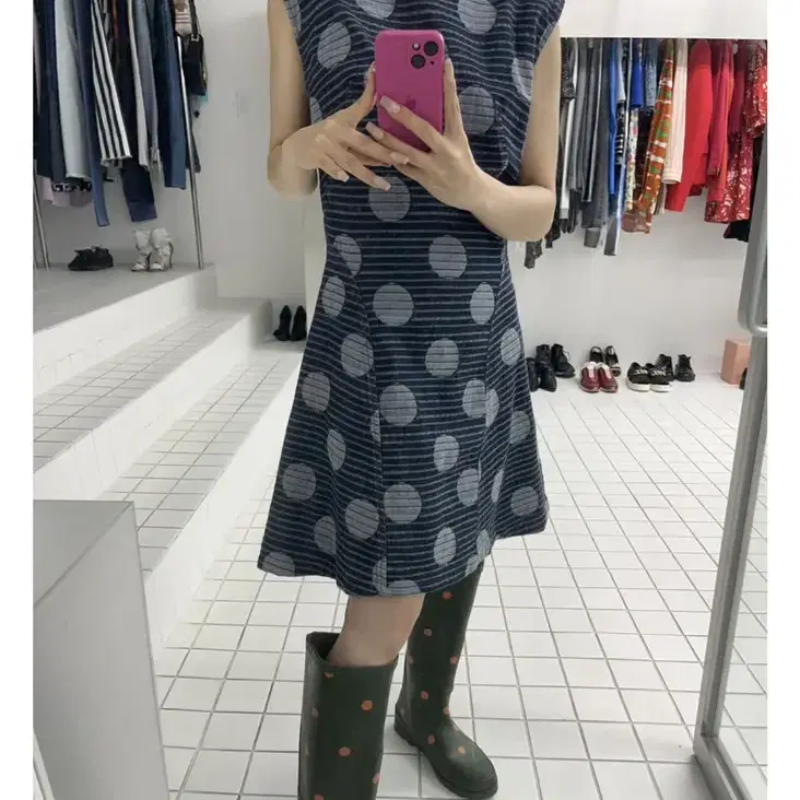 KENZO denim dot ops