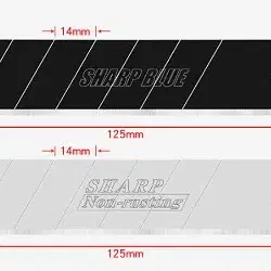 고급형 25mm 대형 공업용 커터칼날 10개입 판매합니다.