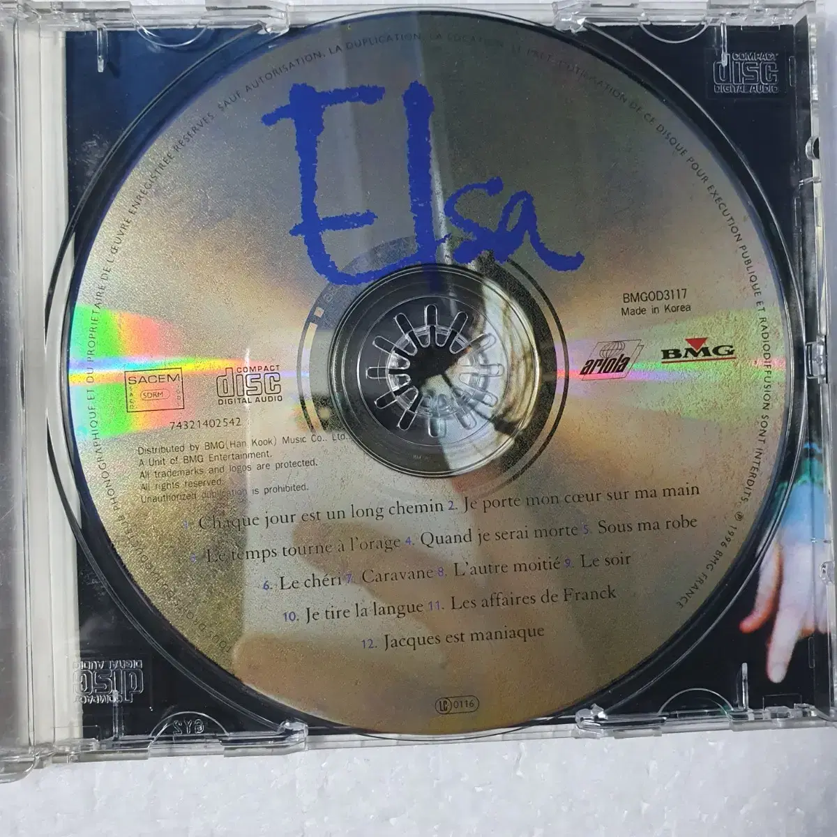 엘자 Elsa Chaque Jour  CD 중고