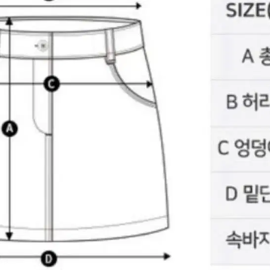 스릭슨 골프 스커트 (3회 착용)