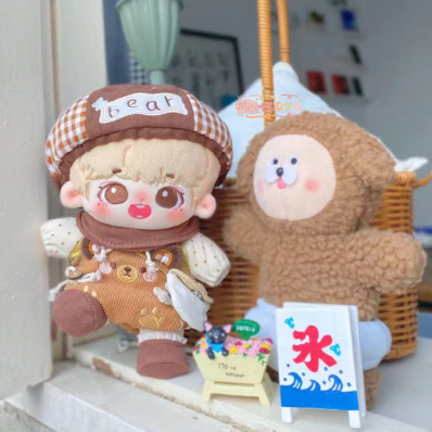 곰돌이 스타일 15cm 20cm 솜인형옷 6종 풀세트