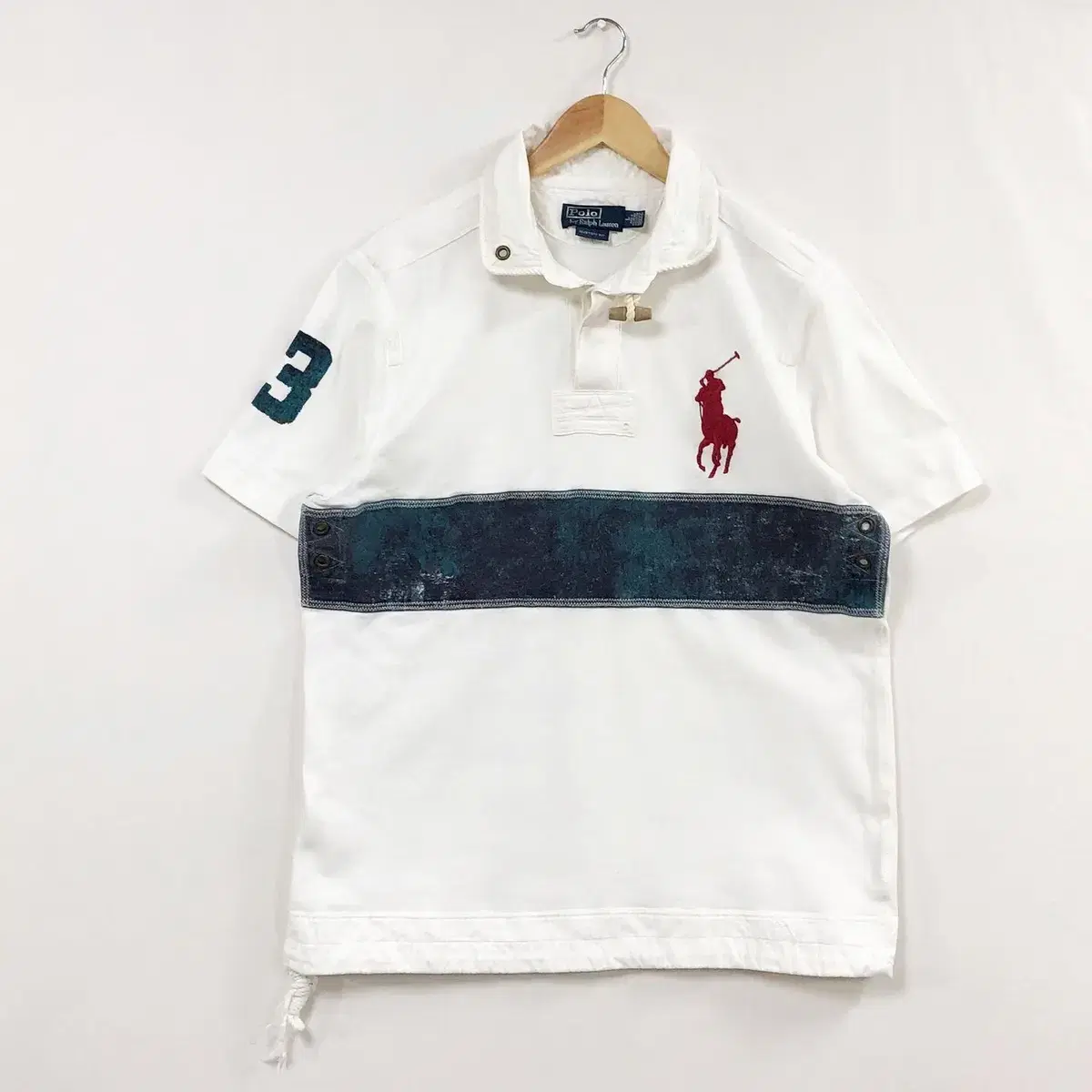 L Polo White Rugby Karati