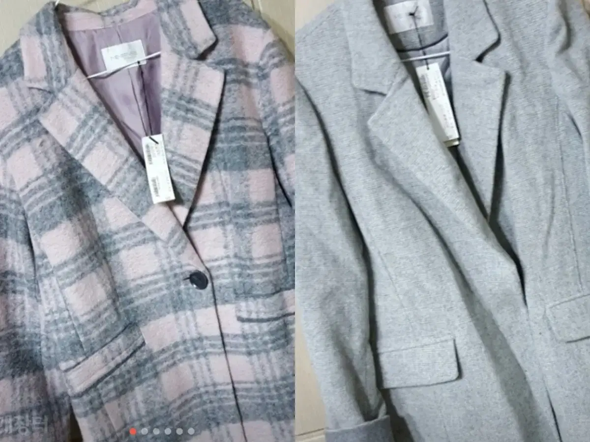 MissensePinkCheckGrayBomGaeulCoatJacketSet(New)